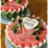☀夏☀お誕生日に☆まるごとすいかケーキ！